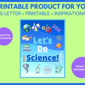 Printable Science Poster for Classroom, Home, Homeschool, Laboratory ...