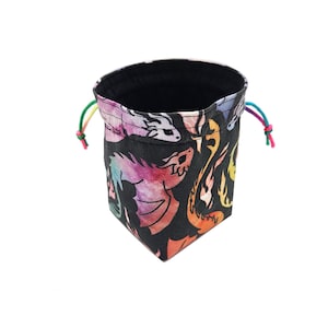 Rainbow Dragon Dice Bag: Whimsical DnD Dice Storage
