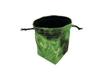 Poison Spray Dice Bag – DnD, TTRPG, Pathfinder, Dark Academia, Witchy Vibes, Venom Aesthetic, Gothic Fantasy, RPG Accessories, Nerdy Gifts