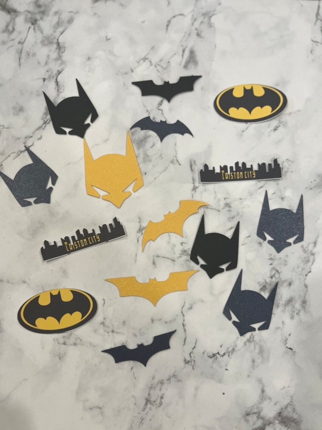 Batman Themed Party Confetti Etsy