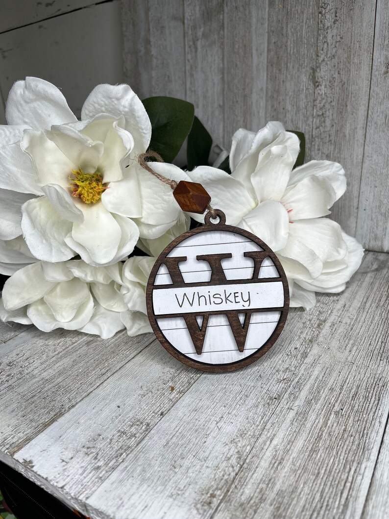 Custom Personalized Family Name Christmas Ornament, Unique Holiday