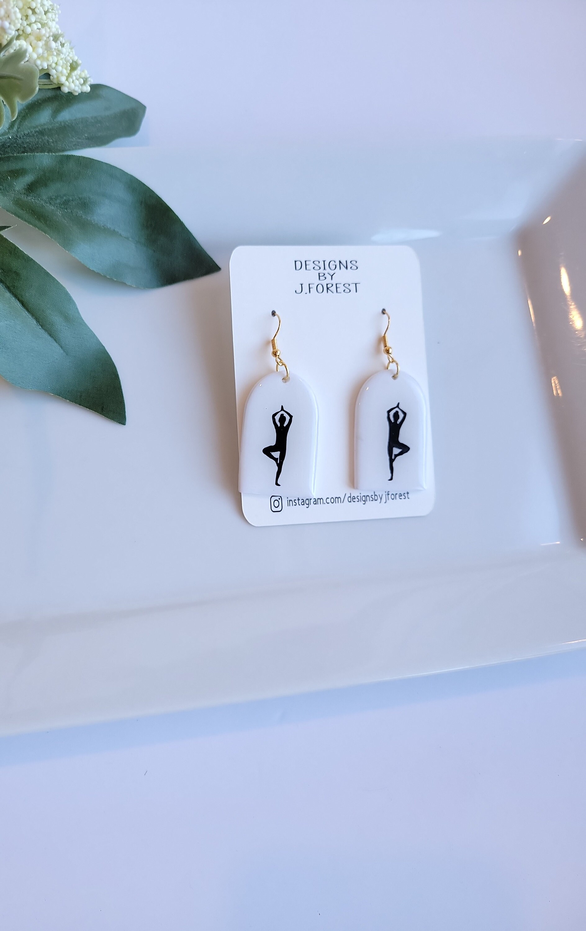 Yoga Pose Earrings Polymer Clay Earrings Yoga Instructor Etsy Canada