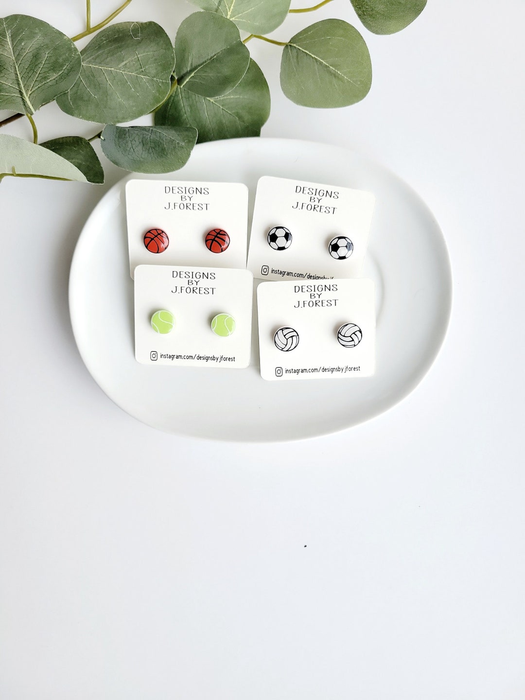 Acrylic Baseball Stud Earrings - Sports Jewelry For Women, Fashion Accessories For Fans & Players - View #2