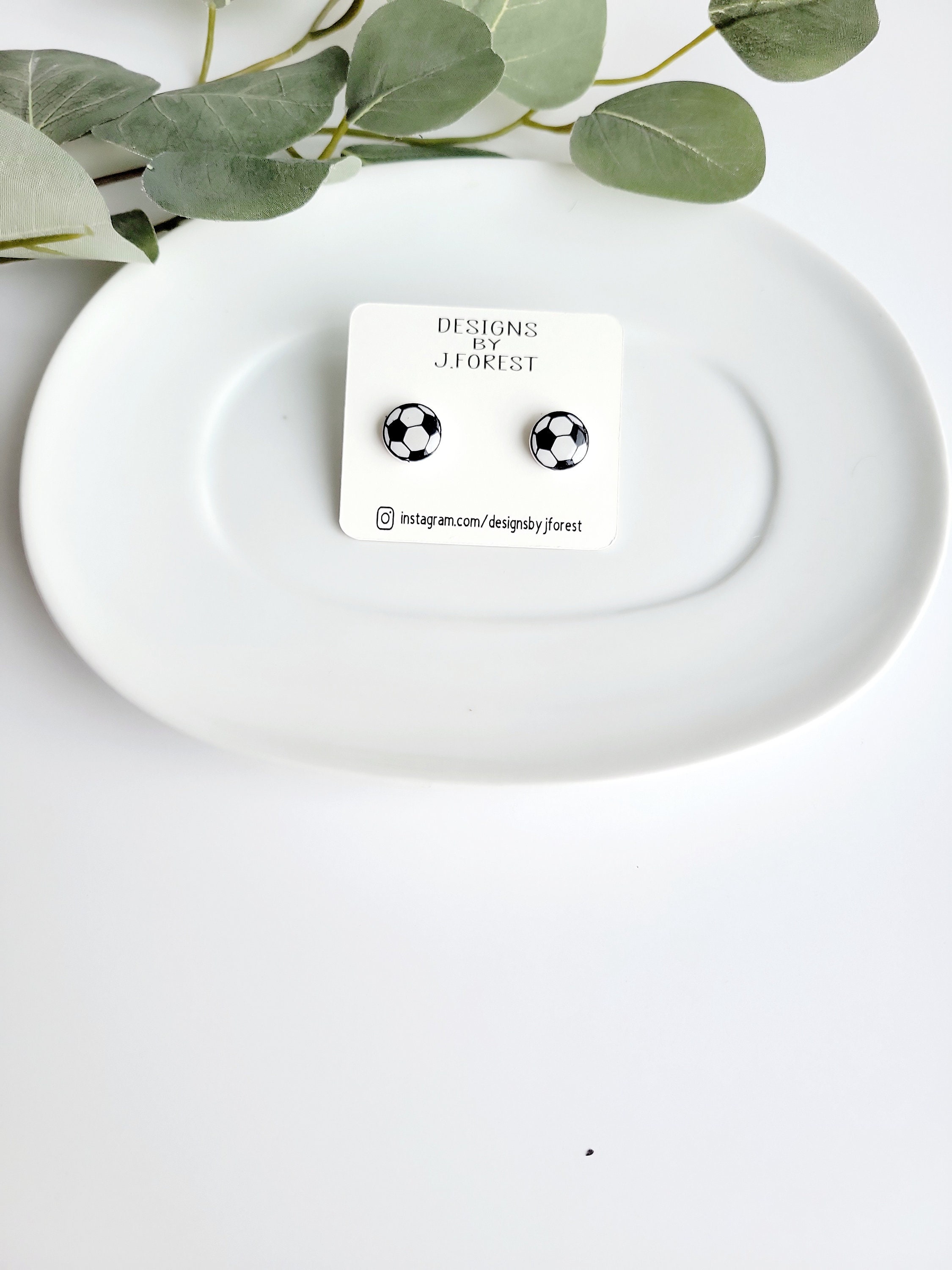 Sports Stud Earrings Volleyball Studs Basketball Studs Etsy Canada