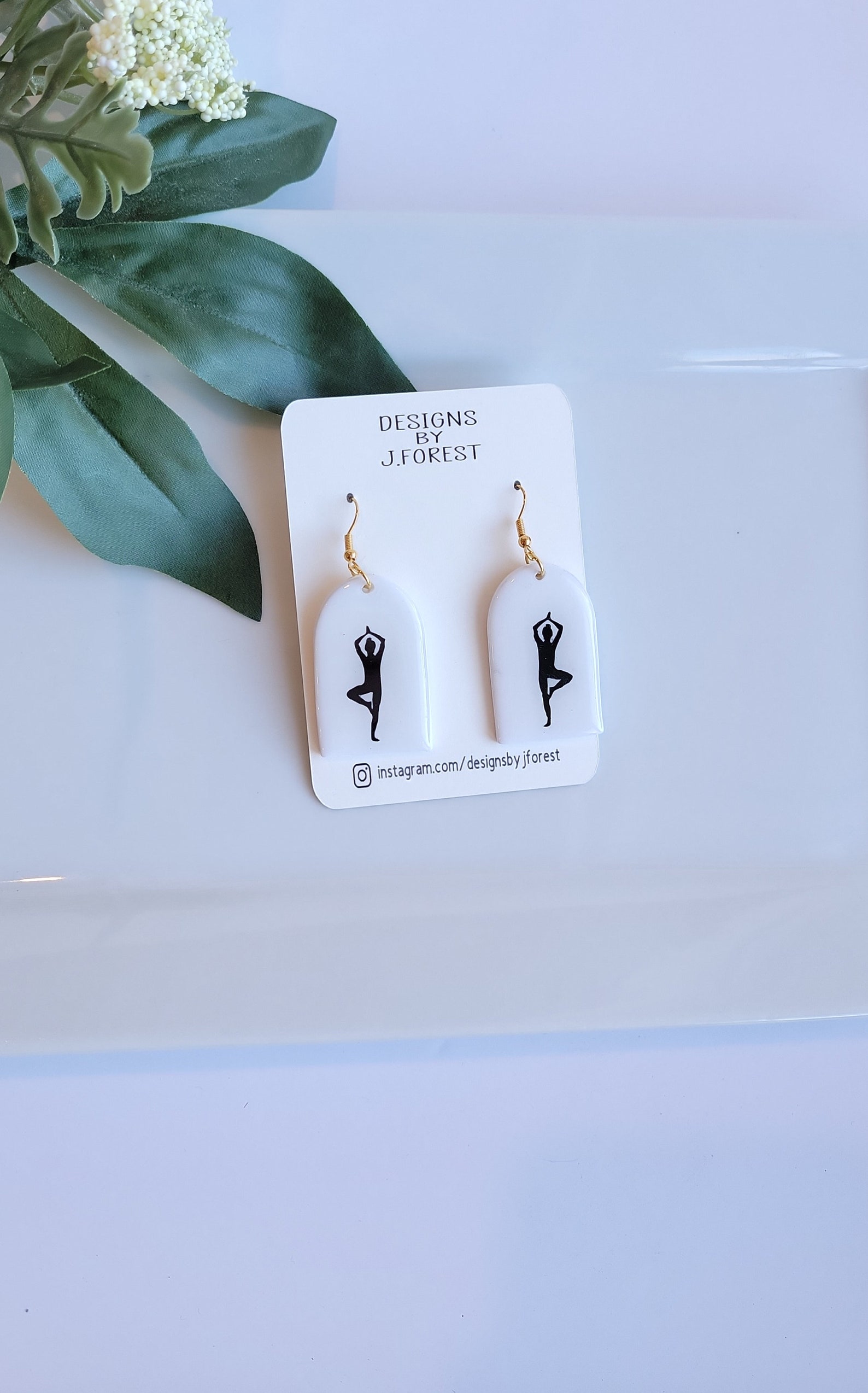 Yoga Pose Earrings Polymer Clay Earrings Yoga Instructor Etsy Canada