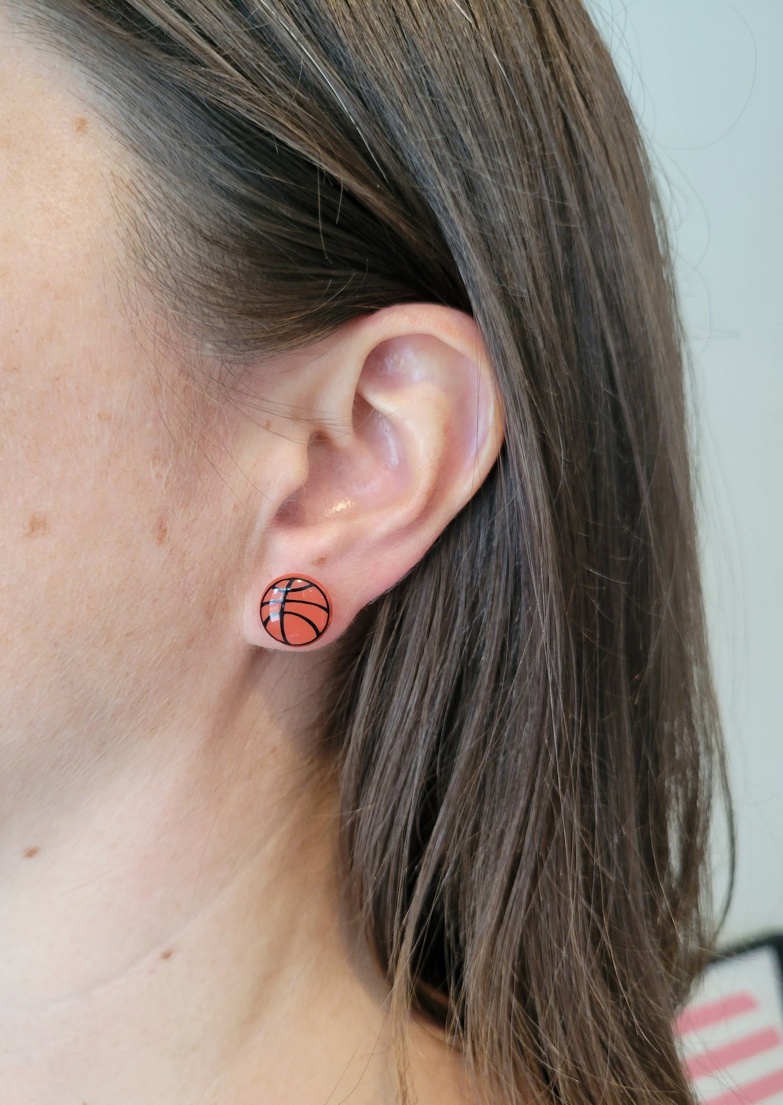 Sports Stud Earrings Volleyball Studs Basketball Studs Etsy Canada