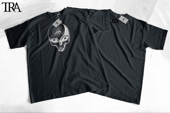 Alien Head SVG Illuminati All Seeing Eye Mystical UFO Space