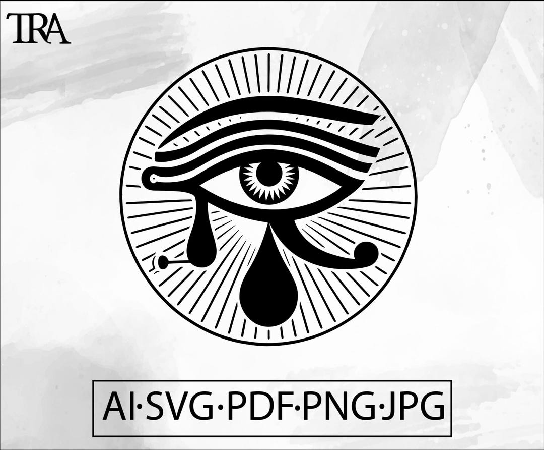 Egyptian Eye SVG Third Eye Egypt Pharaoh All Seeing Eye Mystical Eye of ...