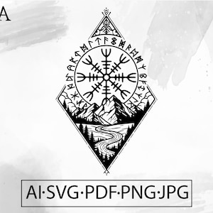 Vegvisir Viking Knotwork SVG: Celtic Norse Design (Digital Download)
