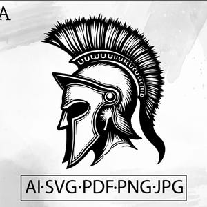 Spartan Gladiator Helmet SVG: Roman Warrior Design (Digital Download)