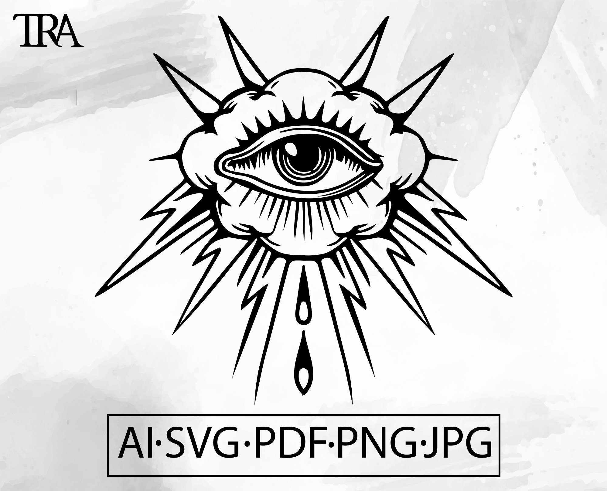 All Seeing Eye SVG: Mystical Illuminati Design (Digital Download)
