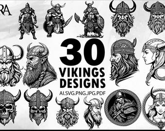 Viking Warrior SVG Bundle: Celtic Knotwork, Norse Valknut (Digital Download)