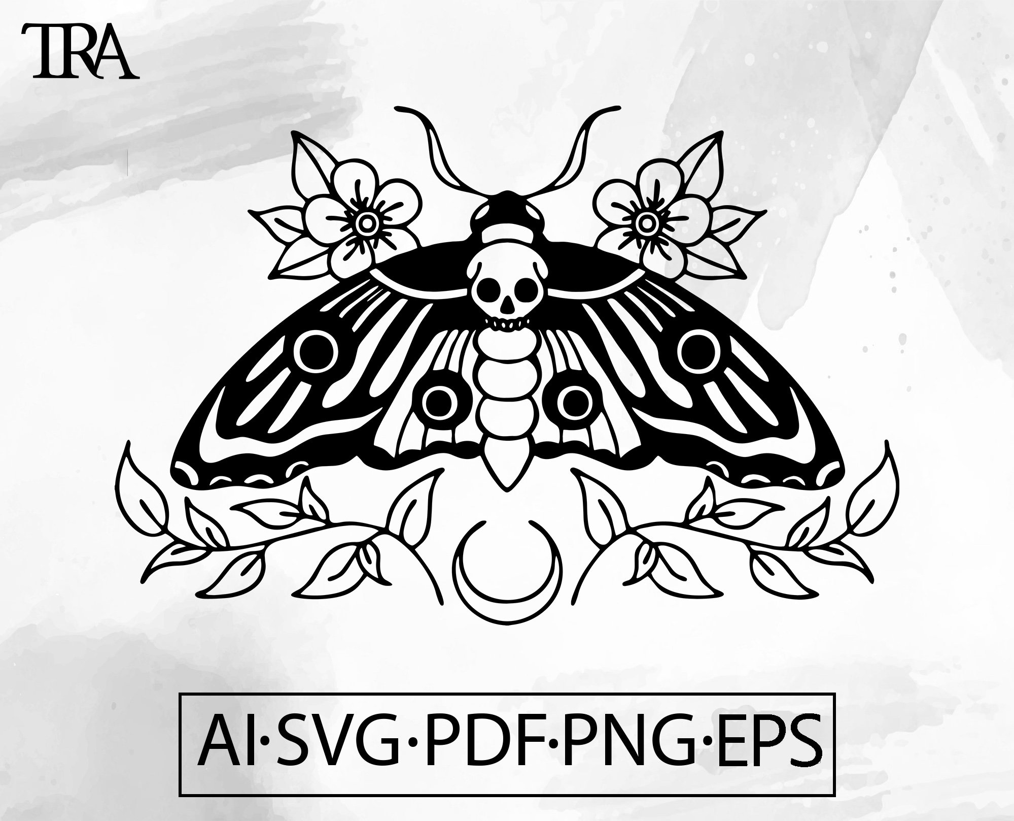 Ellie's Moth Tattoo SVG the Last of Us Part 2 Svg Dxf 