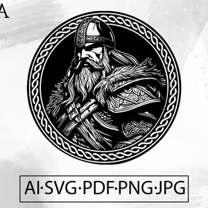 Celtic Vegvisir Viking warrior SVG Knotwork Viking nordic Norse Mythology Valknut - Instant Digital Download file ai svg eps png pdf cricut