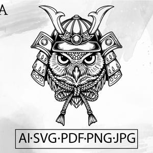 Samurai Frog Warrior SVG animal samurai Mask helmet tattoo Hannya Mask Japanese Oni - Instant Digital Download ai svg jpg png pdf cricut