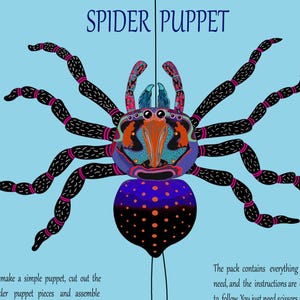 Spider string puppet