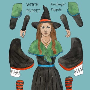 marioneta de cuerda de bruja