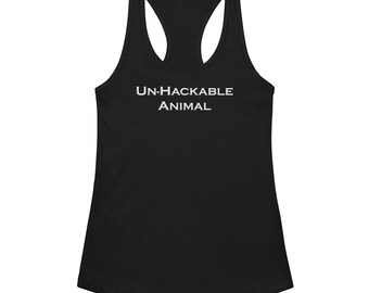 UnHackable Animal Damski bawełniano-poliuretanowy top typu racerback