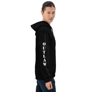 Outlaw Arm Printed Unisex Hoodie