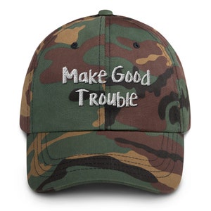 Make Good Trouble Cotton Twill Baseball Cap