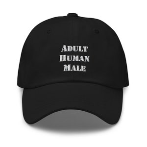 Adult Human Male Embroidered Baseball Cap