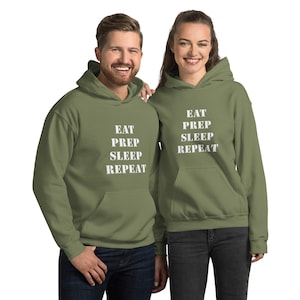 Eat Prep Sleep Repeat Double-Sided Unisex Hoodie