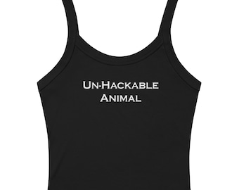 Un-Hackable Animal Women’s Ribbed Cotton-Poly Tank Top