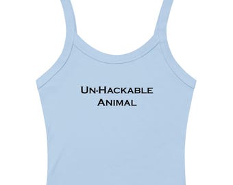 Un-hackable Animal Women’s Cotton-Poly Ribbed Tank Top