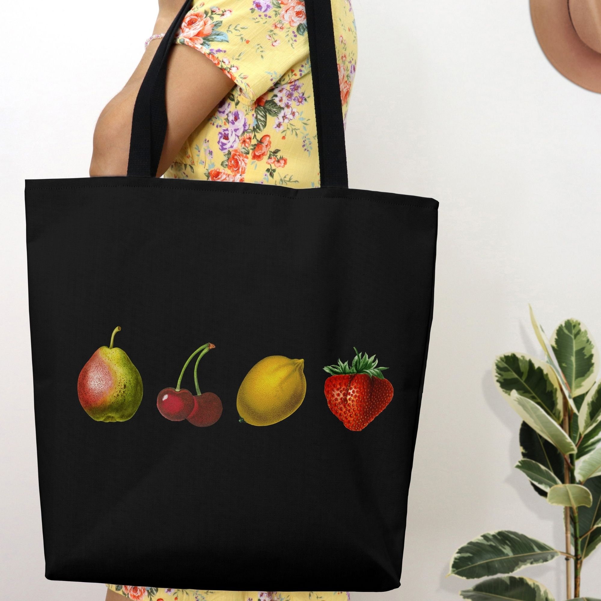 Fruit Tote Bag Aesthetic Tote Bag Cute Tote Bags Cottagecore