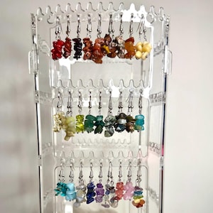 Handmade Reiki Infused Irregular Crystal Chip Earrings, Natural Crystals, Gifts, Dangle, Stacked Stones, FREE GIFT With Each Purchase!