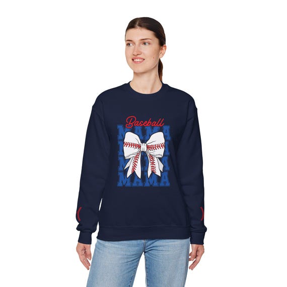 Baseball Mama Sweatshirt, Gift for Baseball Moms, Soft and Cozy Apparel for Game Day, Mother's Day