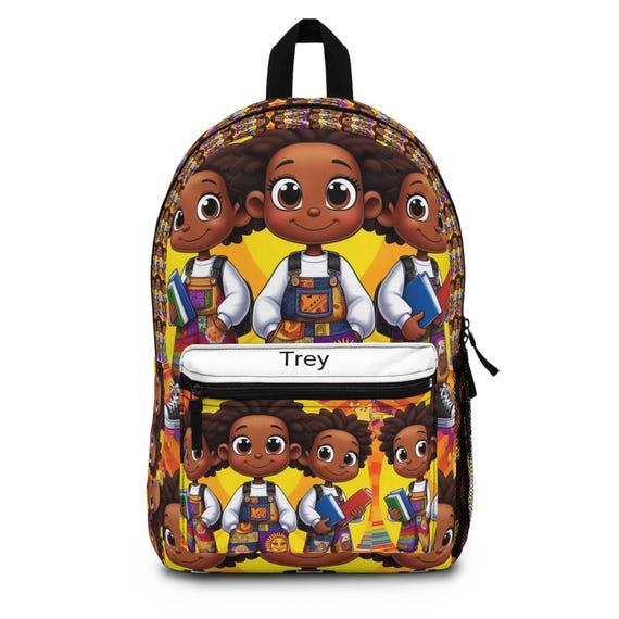 Custom Colorful Childrens Backpack, Kids School Bag, Personalized Kids Backpack, Fun Cartoon Print Bag, Unique Back-to-School Gift
