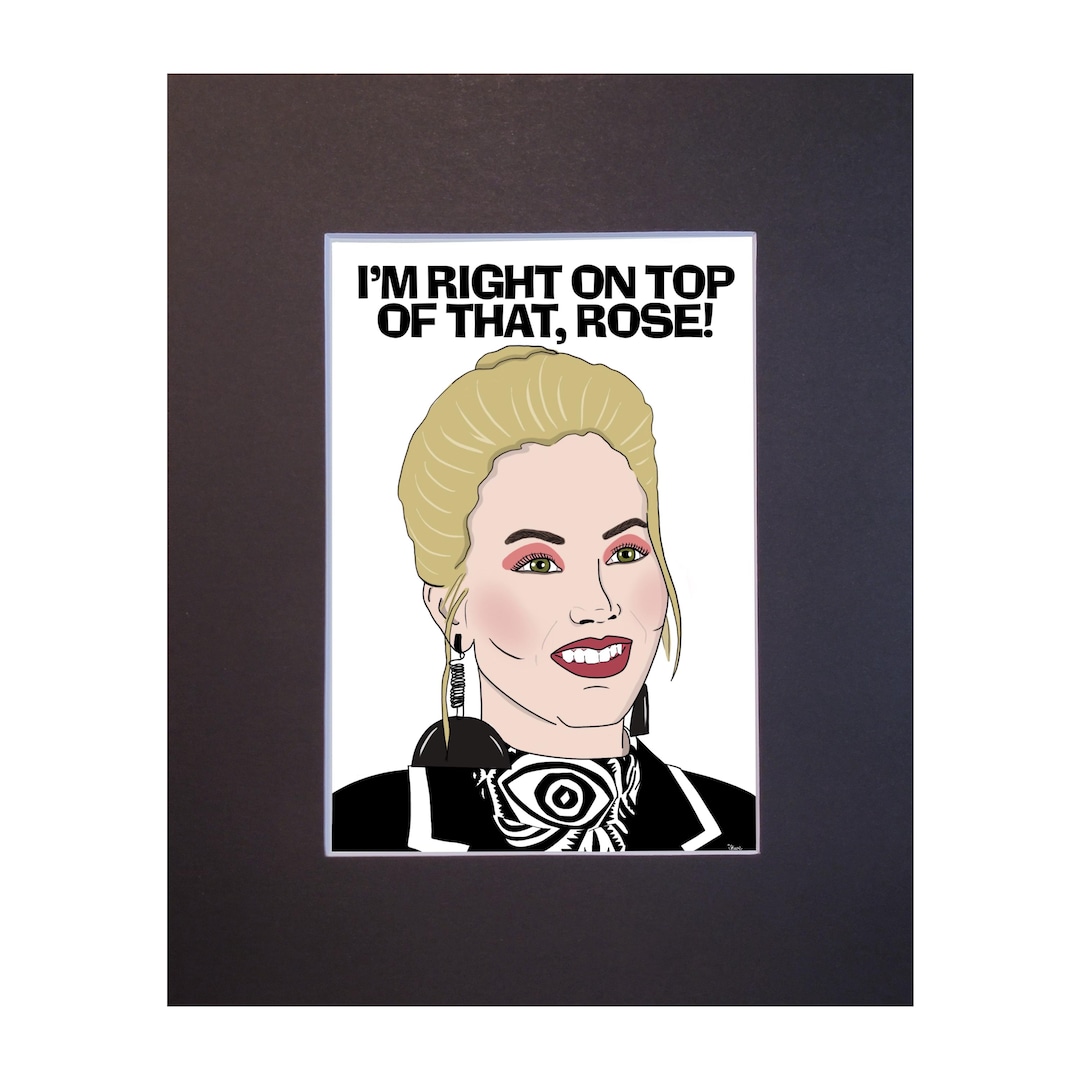 Sue Ellen Art Print 90s Movie Inspired, Matted Etsy