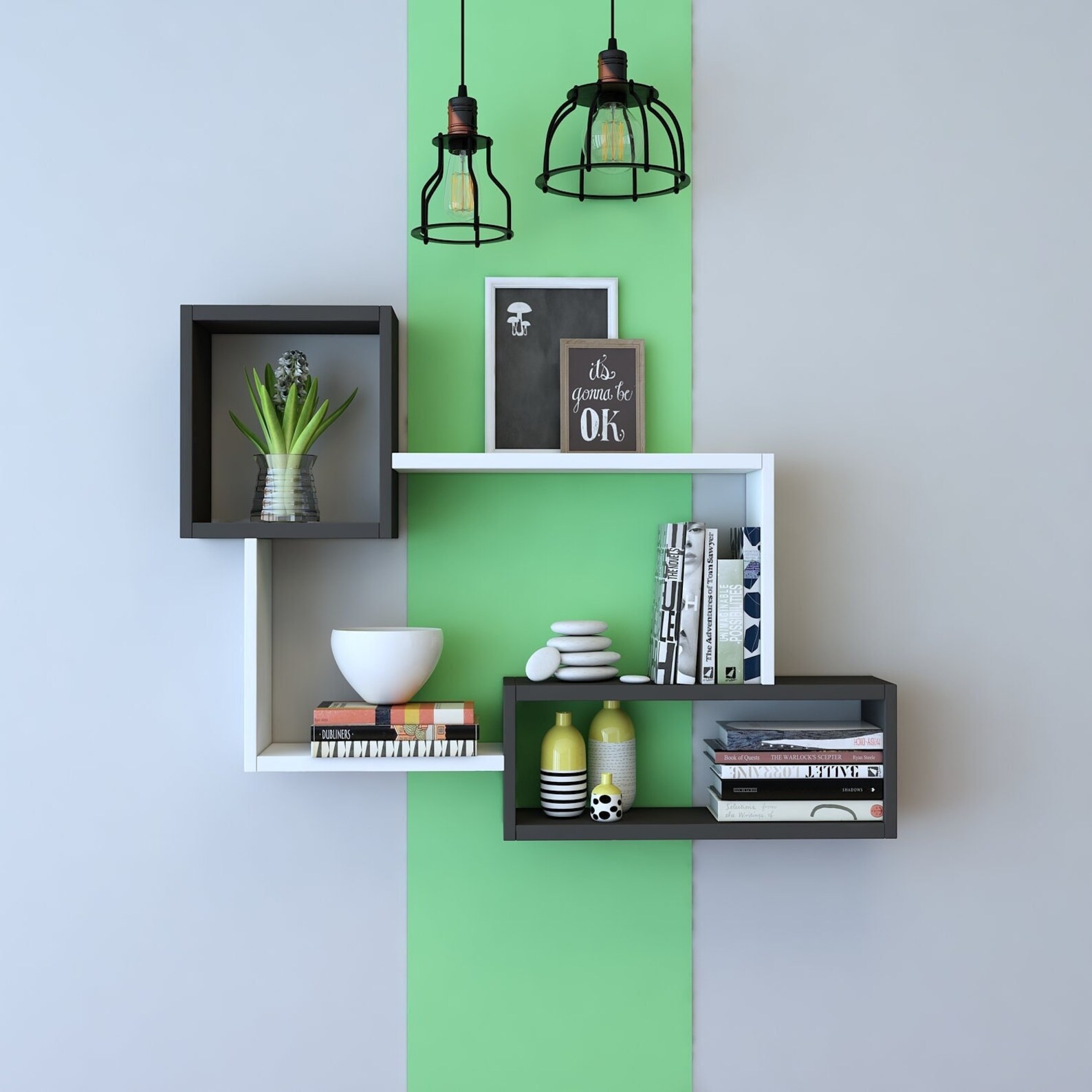 Modern Wall Shelf Modern Shelves Bookcase Bookshelf Etsy