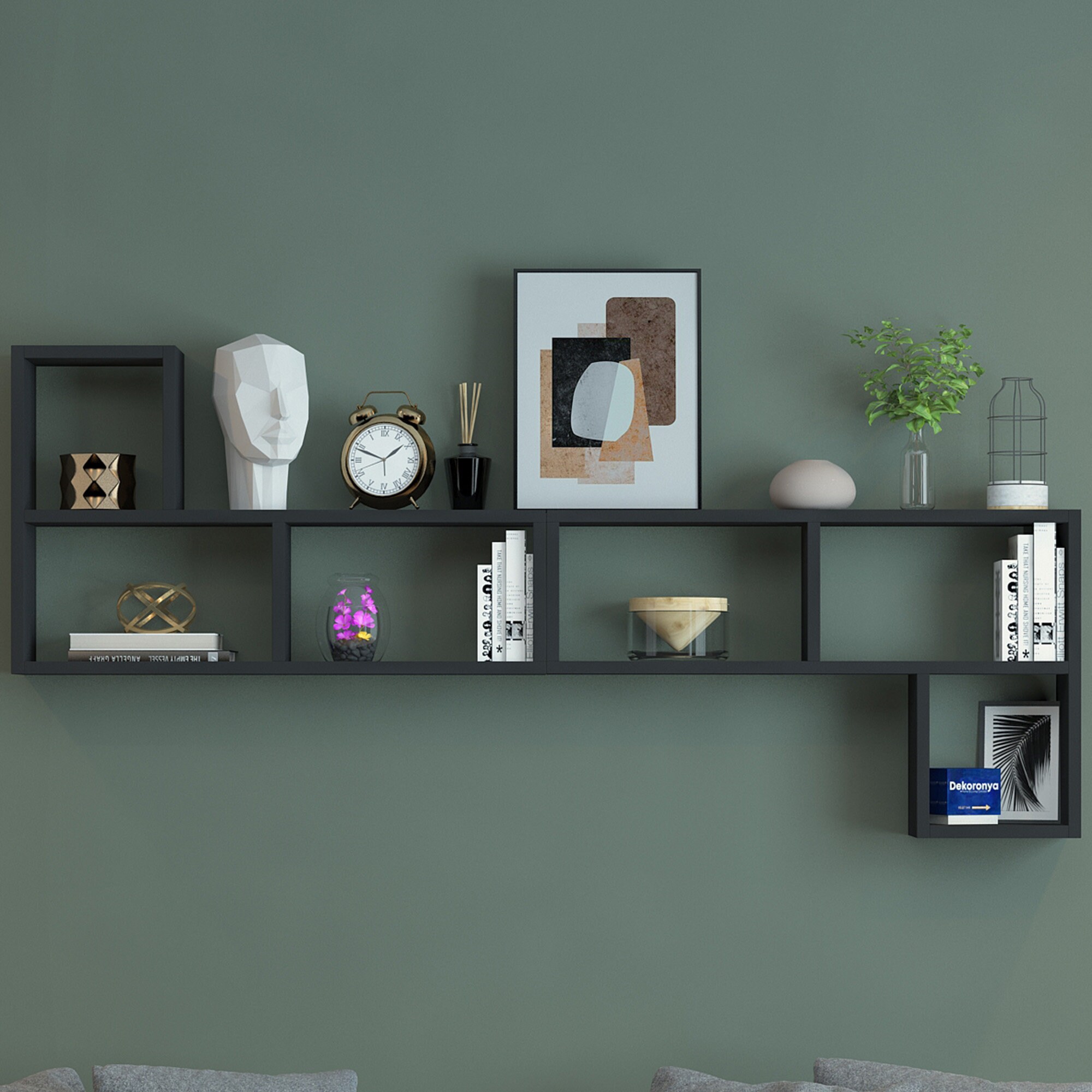 Lshaped Floating Shelf Versatile Design for Storage and Etsy