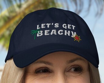 Gorra playera bordada para papá: gorra de béisbol para vacaciones de verano para mujer