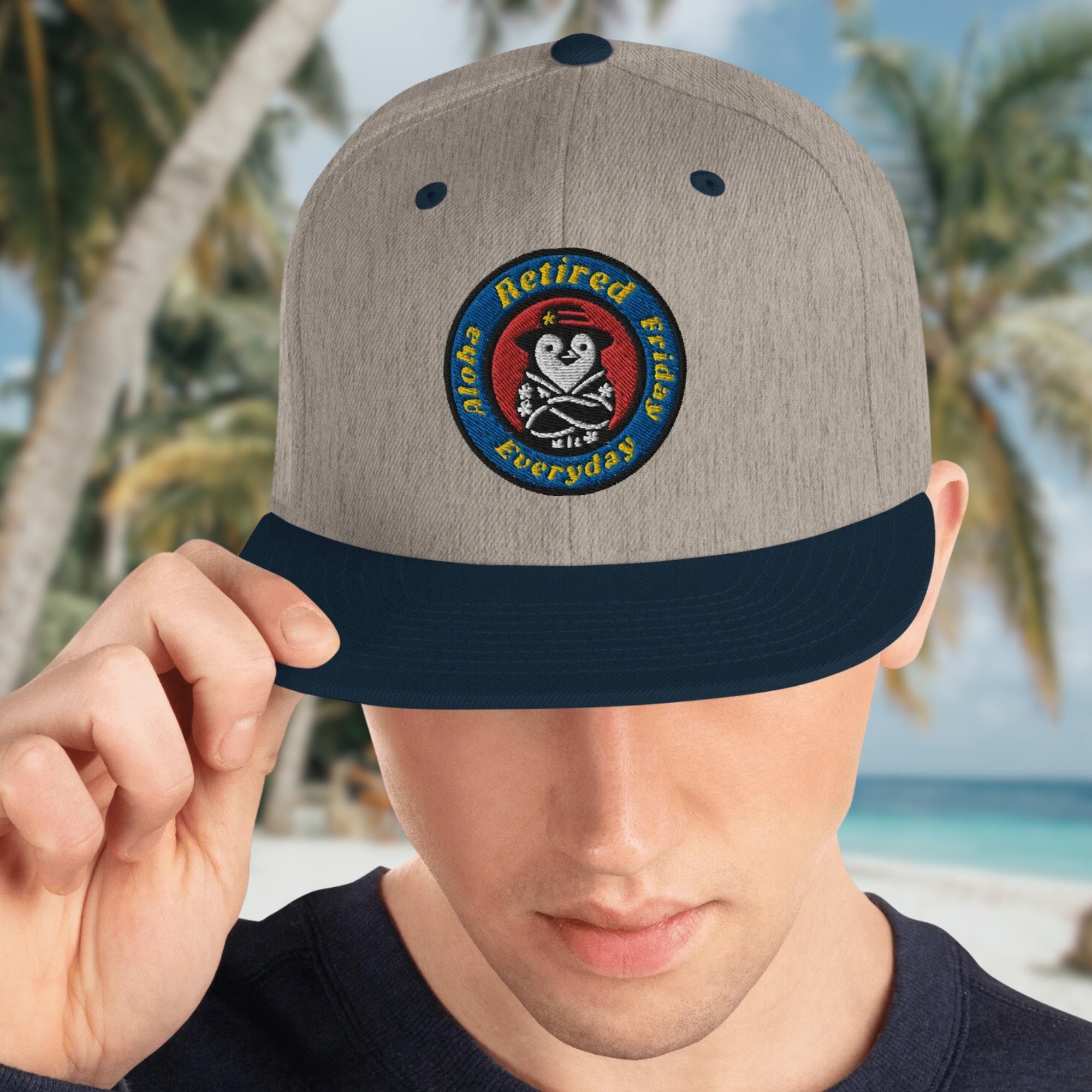thumbnail image 2 of Unisex Baseball Cap - Adjustable Strapback Dad Hat For Men & Women, Retired Embroidered Design 2 of 13