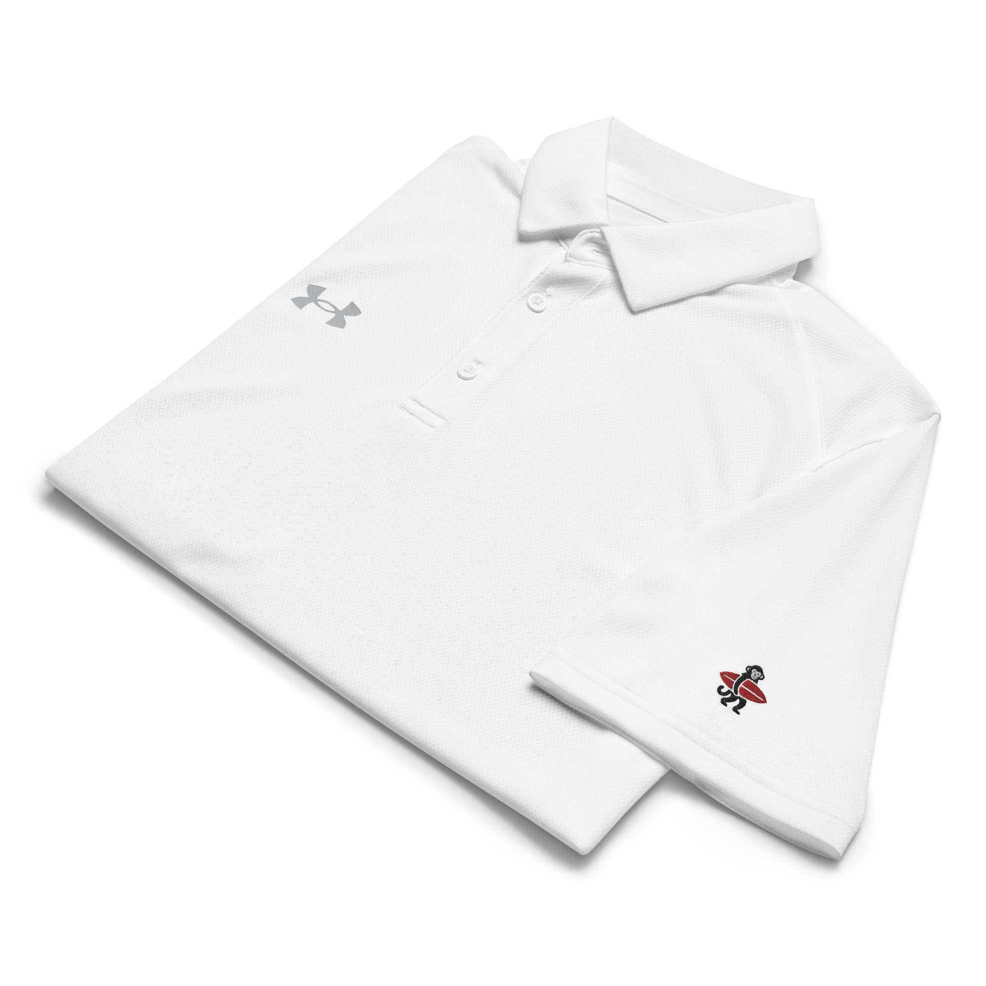 Under Armour® Men's Polo Golf Shirt W/ Embroidery of Monkey