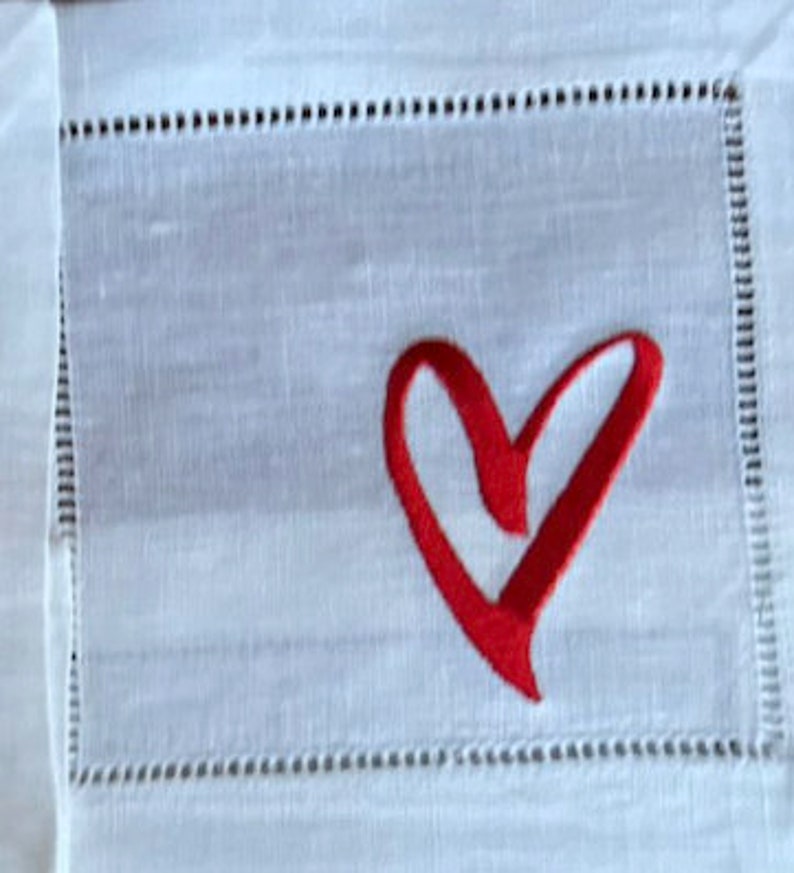 ATADesignsEmbroidery Linen Cocktail Napkins - Thumbnail 5