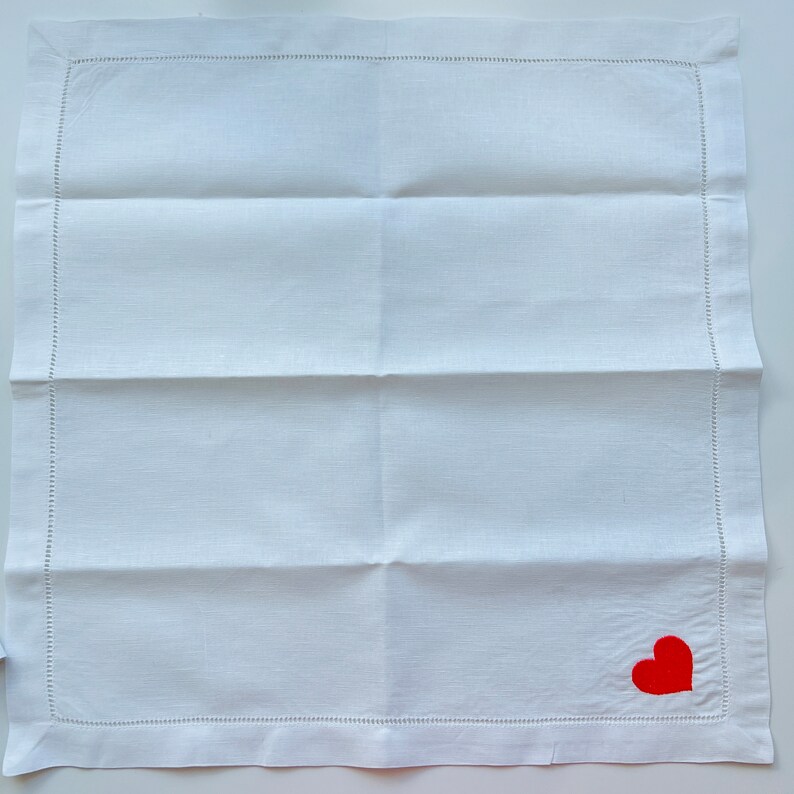 ATADesignsEmbroidery Linen Cocktail Napkins