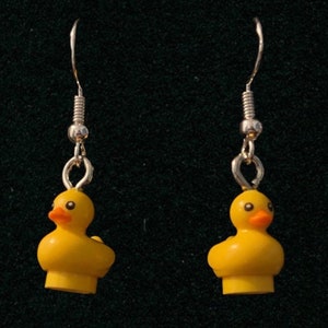 Rubber Duck Brick Earrings