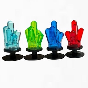 Crystal Brick Shoe Charms (4 Pack)