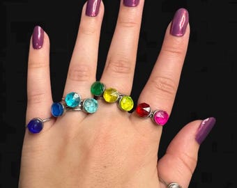 Brick Gem Ring