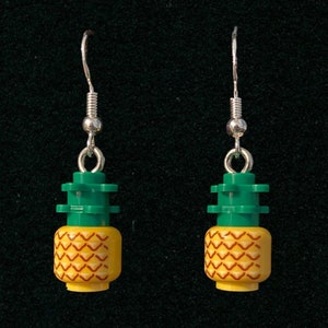Pineapple Brick Dangle Earrings