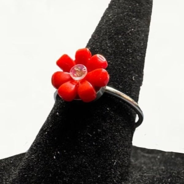 Blumen Ring aus Ziegelsteinen