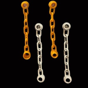 Brick Chain Stud Earrings
