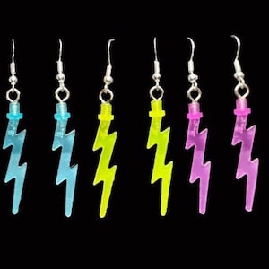 Lightning Bolt Brick Earrings