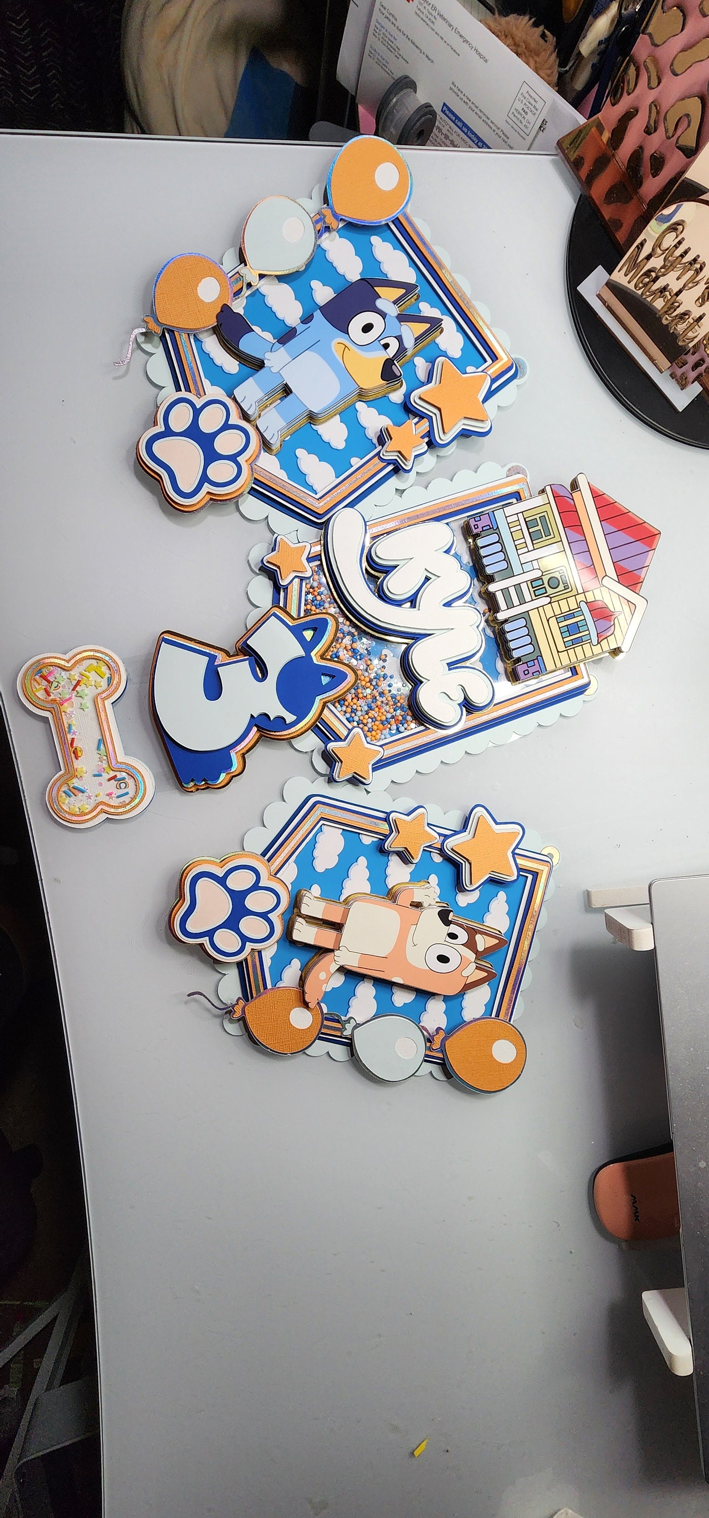 Deluxe Blue Dog Party Banner