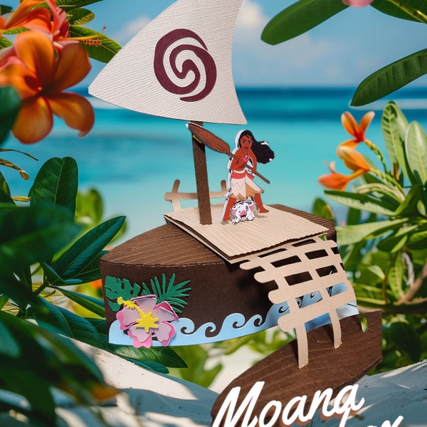 Moana and Maui Favor Box - Etsy