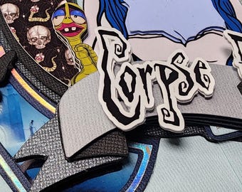 Bride caketopper, spooky cake toppers, Halloween decor, wall art, spooky decor, party decor, Halloween party decor, corpse bride